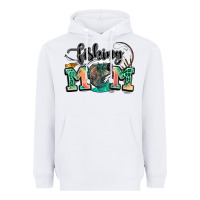 White fishing mom Heavyweight Hoodie - LillyAllenDesigns