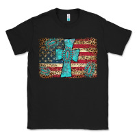 Black flag and turquoise cross Classic Tee - AdoDesignShop