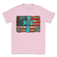 Bubblegum Pink flag and turquoise cross Classic Tee - AdoDesignShop
