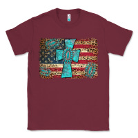 Burgundy flag and turquoise cross Classic Tee - AdoDesignShop