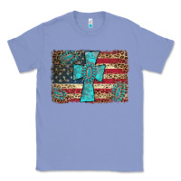 Colony Blue flag and turquoise cross Classic Tee - AdoDesignShop