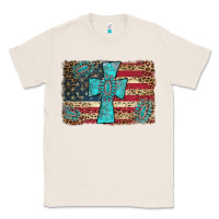 Natural flag and turquoise cross Classic Tee - AdoDesignShop