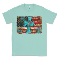 Seafoam flag and turquoise cross Classic Tee - AdoDesignShop