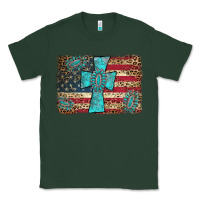 Sports Green flag and turquoise cross Classic Tee - AdoDesignShop