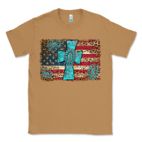 Toasted Coconut flag and turquoise cross Classic Tee - AdoDesignShop