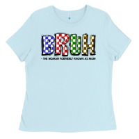 Baby Blue bruh the woman formerly known as mom Ladies Tee - JahusDesignShop