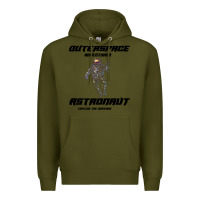 Army Green Outer Space Adventurer Astronaut Premium Hoodie - Bettercallsaul