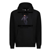 Black Outer Space Adventurer Astronaut Premium Hoodie - Bettercallsaul