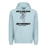 Blue Mist Outer Space Adventurer Astronaut Premium Hoodie - Bettercallsaul