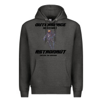 Charcoal Heather Outer Space Adventurer Astronaut Premium Hoodie - Bettercallsaul