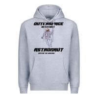 Heather Grey Outer Space Adventurer Astronaut Premium Hoodie - Bettercallsaul
