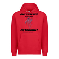 Red Outer Space Adventurer Astronaut Premium Hoodie - Bettercallsaul