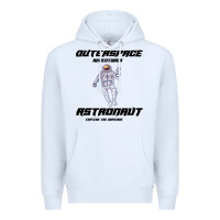 White Outer Space Adventurer Astronaut Premium Hoodie - Bettercallsaul