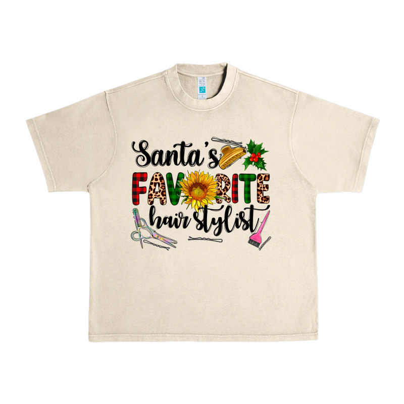 Santa's Favorite  Hair Stylist Urban Heavy Tee by AdoDesignShop | Teevron