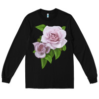 Black Silver Lining Rose Long Sleeve Tee - LillyAllenDesigns