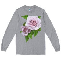 Heather Grey Silver Lining Rose Long Sleeve Tee - LillyAllenDesigns