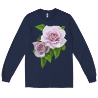 Navy Silver Lining Rose Long Sleeve Tee - LillyAllenDesigns