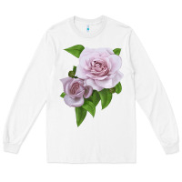 White Silver Lining Rose Long Sleeve Tee - LillyAllenDesigns