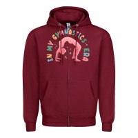 Burgundy in my gymnastics era shinning Zipper Hoodie - MaliasSmallBusiness