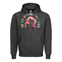 Charcoal Heather in my gymnastics era shinning Zipper Hoodie - MaliasSmallBusiness