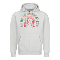 Dove Grey in my gymnastics era shinning Zipper Hoodie - MaliasSmallBusiness
