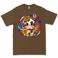 Cacao cute cow fourth of july Premium Tee - texasbilliewilder