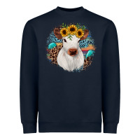 Navy western calf Heavyweight Sweatshirt - JahusDesignShop