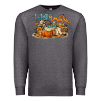 Charcoal Heather Cutest Pumpkin In The Patch Premium Sweatshirt - LillyAllenDesigns