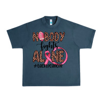 Midnight Navy nobody fights alone #tacklecancer Urban Heavy Tee - JahusDesignShop