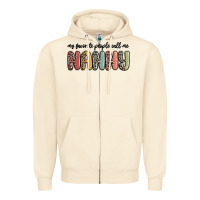 Sandshell my favorite people call me nanny Zipper Hoodie - MaliasSmallBusiness
