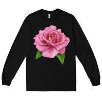 Black Perfume Delight Rose Long Sleeve Tee - LillyAllenDesigns