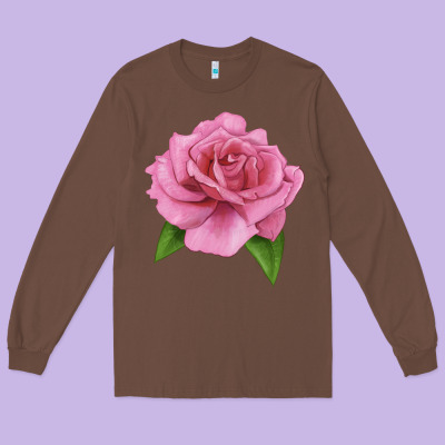 Perfume Delight Rose Long Sleeve Tee Designed By Lillyallendesigns