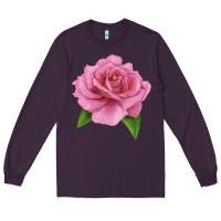 Plum Perfume Delight Rose Long Sleeve Tee - LillyAllenDesigns