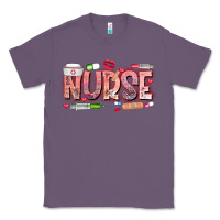 Lavender Nurse Valentine Classic Tee - CowhideDigitalArt