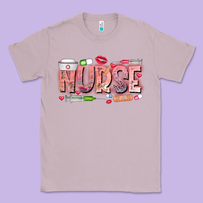 Nurse Valentine Classic Tee Designed By Cowhidedigitalart