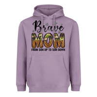 Lavender brave mom from son up to son down Heavyweight Hoodie - LillyAllenDesigns