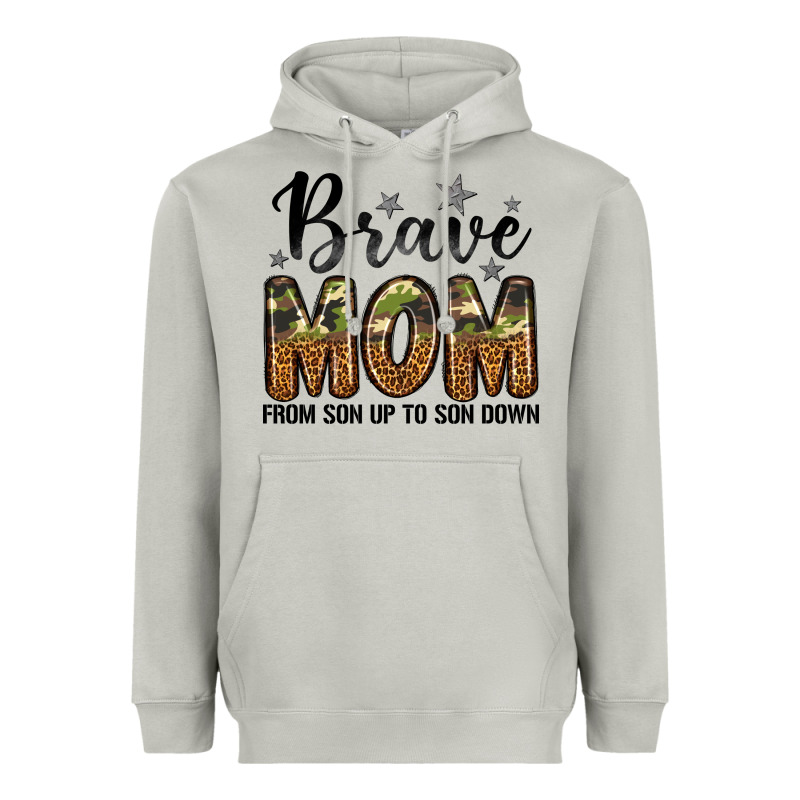 Brave Mom From Son Up To Son Down Heavyweight Hoodie by LillyAllenDesigns | Teevron