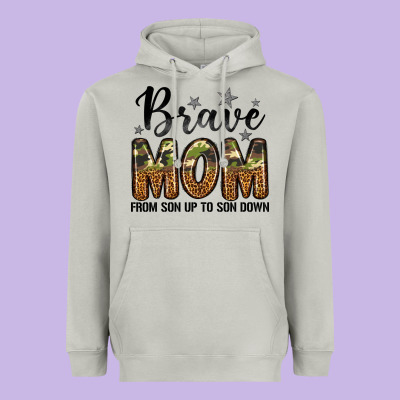 Brave Mom From Son Up To Son Down Heavyweight Hoodie Designed By Lillyallendesigns