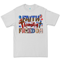 Dove Grey faith family freedom Premium Tee - texasbilliewilder