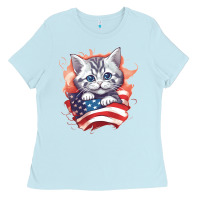 Baby Blue cat6 Ladies Tee - Unal Design