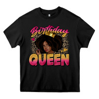 Black birthday queen Heavy Core Tee - Zillion Design Studio