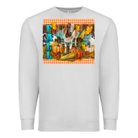 Dove Grey fall with baby goat Premium Sweatshirt - LillyAllenDesigns