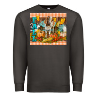 Smoke fall with baby goat Premium Sweatshirt - LillyAllenDesigns