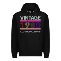 Vintage 1980 Birthday Premium Hoodie | Teevron