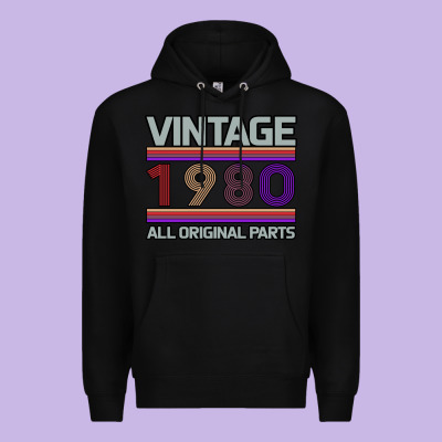 Vintage 1980 Birthday Premium Hoodie Designed By Bettercallsaul