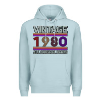 Blue Mist Vintage 1980 Birthday Premium Hoodie - Bettercallsaul