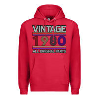 Cardinal Vintage 1980 Birthday Premium Hoodie - Bettercallsaul