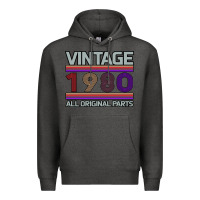 Charcoal Heather Vintage 1980 Birthday Premium Hoodie - Bettercallsaul