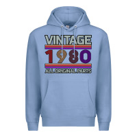 Colony Blue Vintage 1980 Birthday Premium Hoodie - Bettercallsaul