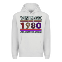 Dove Grey Vintage 1980 Birthday Premium Hoodie - Bettercallsaul